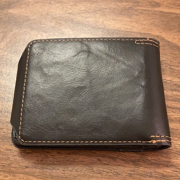 Men’s/boys black wallet, camel/Jerusalem - Picture 2 of 4